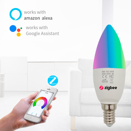 Lâmpada Inteligente Zigbee E14 GU10 RGBW 5W Lâmpada Inteligente Zigbee E14 GU10 RGBW 5W